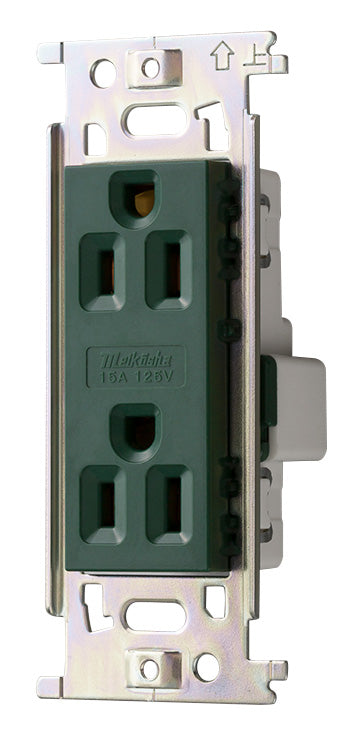 ML1287T2M|ML接地Wコンセント Sタイプ B形 緑 15A 125V