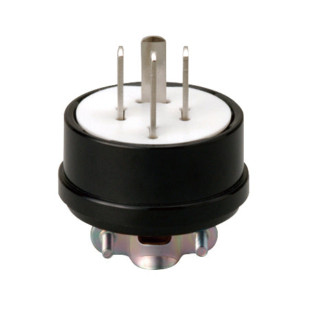 MP7007|接地3P 15A プラグ(黒) 15A 250V (グリップ付)