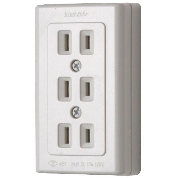 MR2776|エレガントトリプルコンセント 15A 125V (送り端子付)