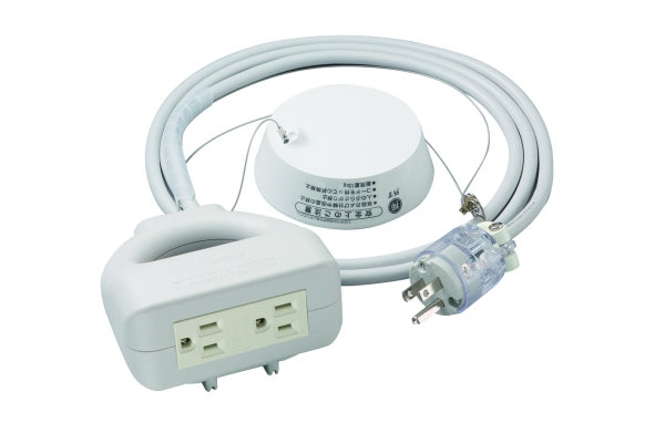 MR7581|病院用吊り下げ接地タップ 15A 125V 通電表示ランプ無し