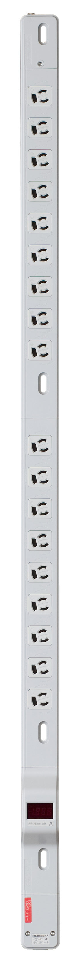 MR7853|FM20Aコンセントバー(18個口) 20A 125V 電流監視装置付