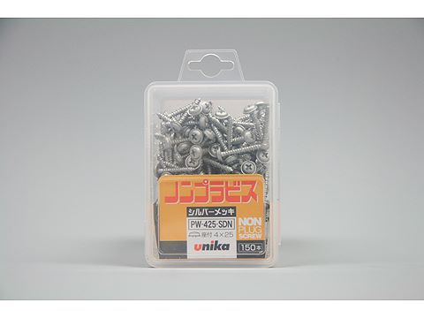 PW-425-SDN|ノンプラビス 150本入 座付 シルバーメッキ 4×25