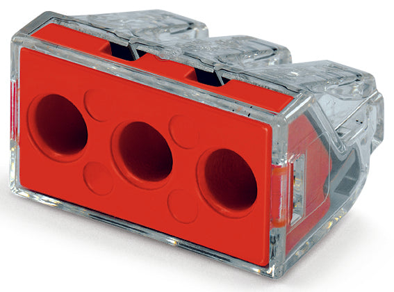 WGX-3L|クリア×赤差込コネクタ 3極