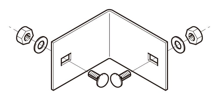 7ARK1|外直角曲り接続金具
