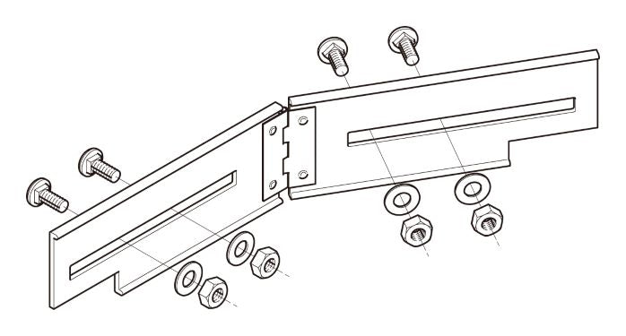 8ARBG1N|水平自在継ぎ金具