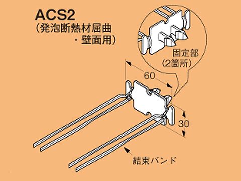 ACS2|断熱材用ケーブル保持具