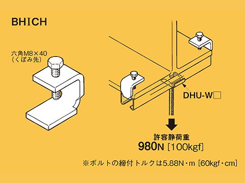 BHICH|吊りボルト支持金具