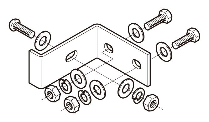 CGYQR1|立上りラック用耐震支持金具