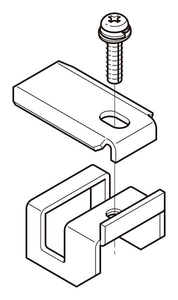 CVKA3|アルミ カバー止め補助金具