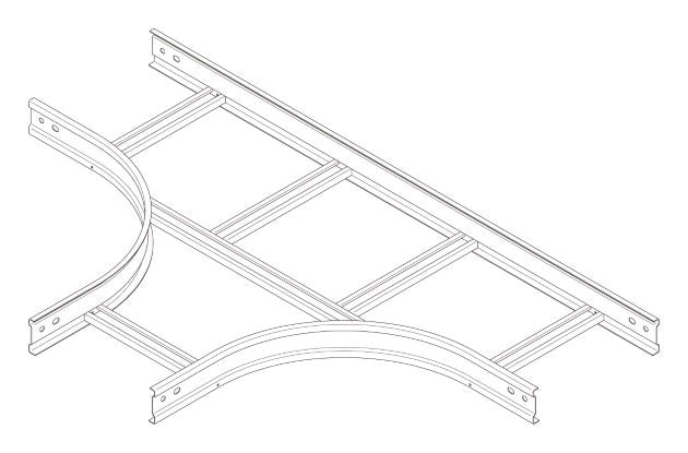 SD-QRT120G|T形分岐ラック