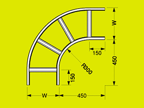 SD-SRL20|L型分岐ラック