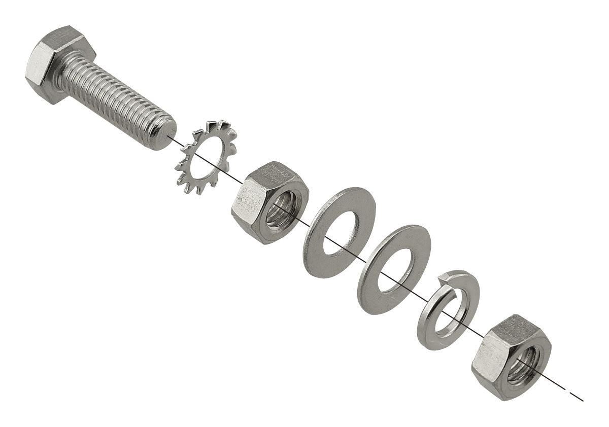KRぼん S-EBKS1-M6｜アースボンド線用 ボルトナット M6×25 2組入 – 電材Days