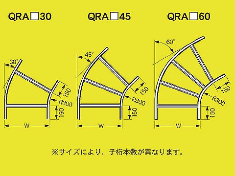 Z-QRA960|水平ベンドラック 60゜