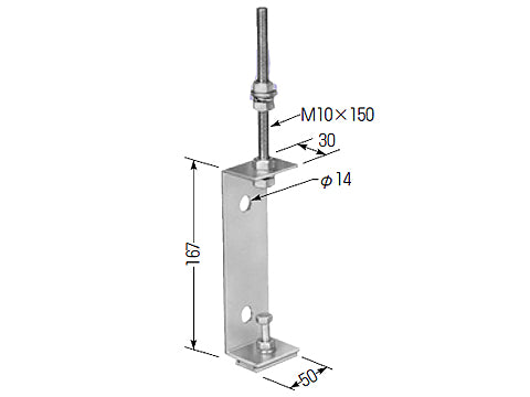 CKA-4BD|アルミレール吊り金具