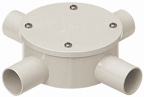 PVM22-4KPM|露出用丸形ボックス22 防水