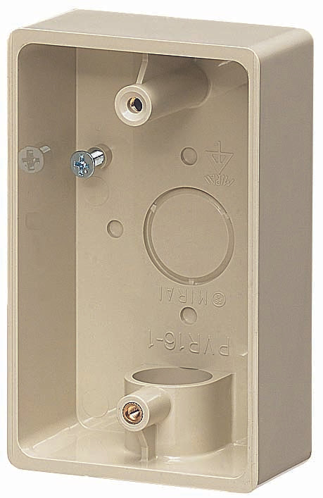 PVR22-1J|露出1コ用SWBOX ベージュ