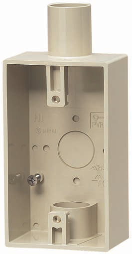 PVR22-2LJ|露出1コ用SWBOX 1・2方出