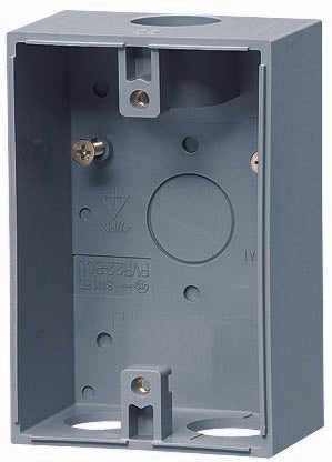 PVR22-BCU|露出スイッチBOX グレー