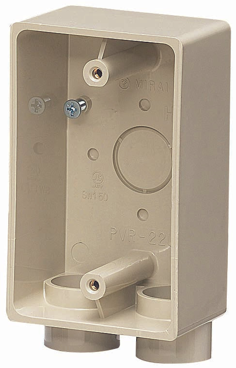 PVR-22UJ|露出スイッチBOX ベージュ