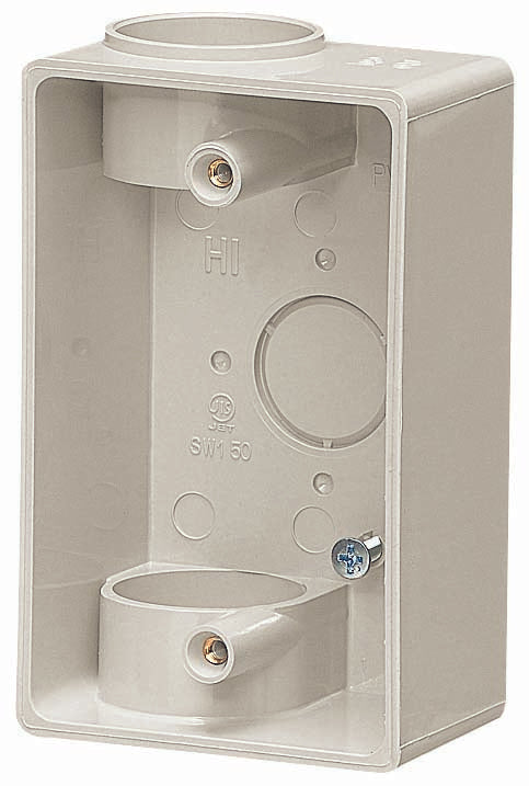 PVR-28M|露出スイッチBOX Mホワイト