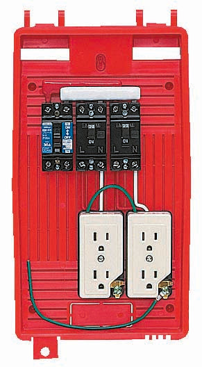 RB-2LT|屋外電力用仮設ボックス 赤色 ELB組込品 15mA – 電材Days RB-2LT|屋外電力用仮設ボックス 赤色 ELB組込品 15mA – 電材Days
