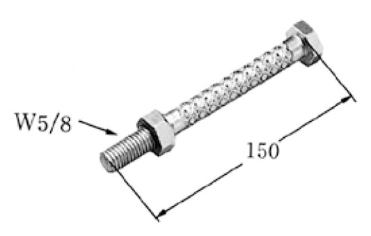 6BF｜コン柱用足場ボルト W5/8 150ミリ 四電規格