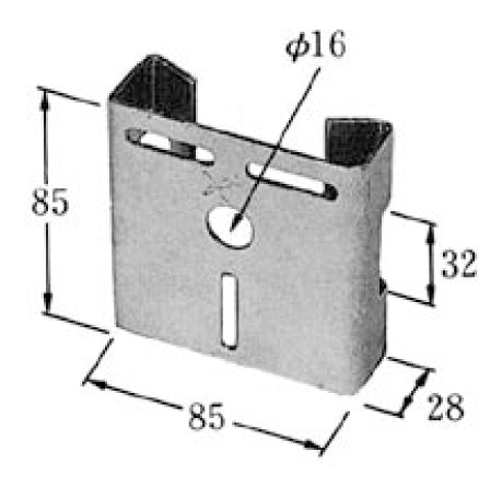 BRB｜街路灯取付金物 85×85 IBT-300用
