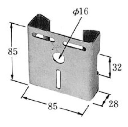 BRB｜街路灯取付金物 85×85 IBT-300用