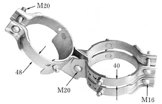 PF-19｜支柱金具 195φ〜240φ 末口190