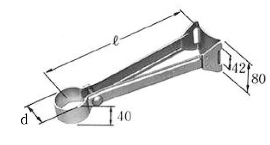 SIR-33｜標識板共架金具造構型 120〜140φ 3BD用