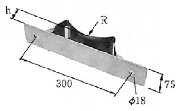 SPS-2L｜継柱用支持金物 R187・5 継柱アーム2本用
