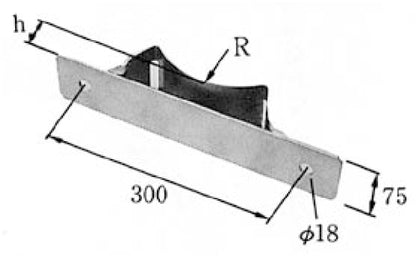 SPS-2L｜継柱用支持金物 R187・5 継柱アーム2本用