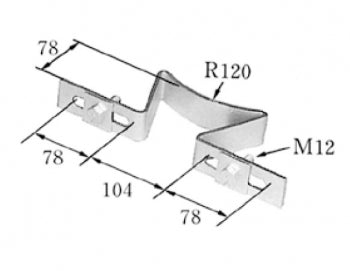 TRS-B｜変圧器支持金具 R120 3BD-HD用