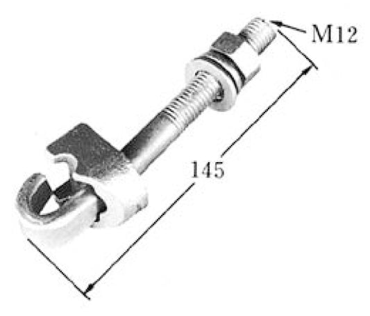 WJC-3｜メッセン ワイヤ吊クランプ 75角アーム用 M12×145ミリ