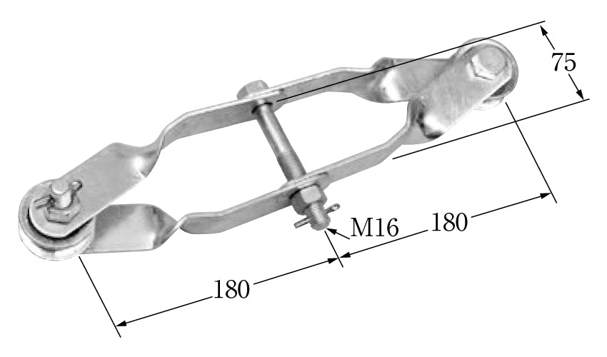 WSS-75-M16X2｜つり線ストラップ □75×75用