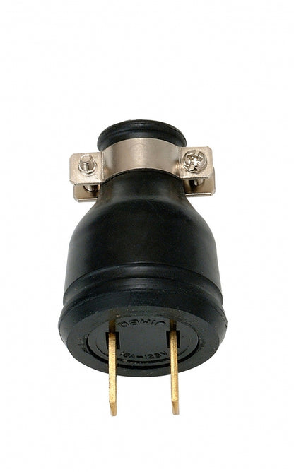 1294-B｜防水形コードコネクタプラグ (JIS防浸形)2P 15A-125V 黒色