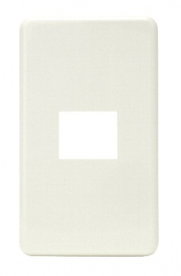 6541-1-PW｜エレガンスカセットプレート 1連用 1口 ピュアホワイト