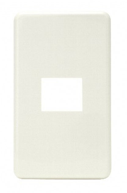 6541-1-PW｜エレガンスカセットプレート 1連用 1口 ピュアホワイト