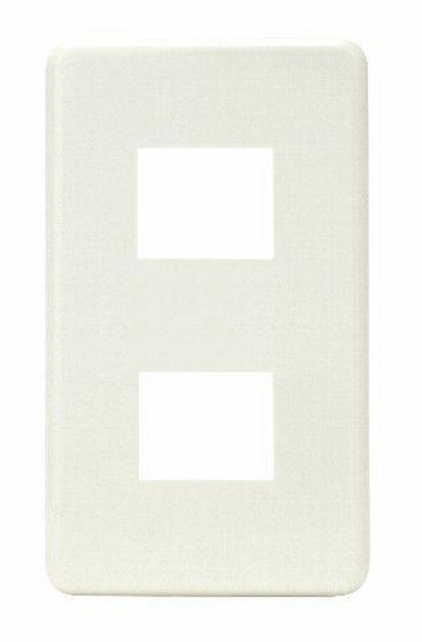 BP-2U-PW｜スタンダード型プレート エレガンス 1連用 ピュアホワイト