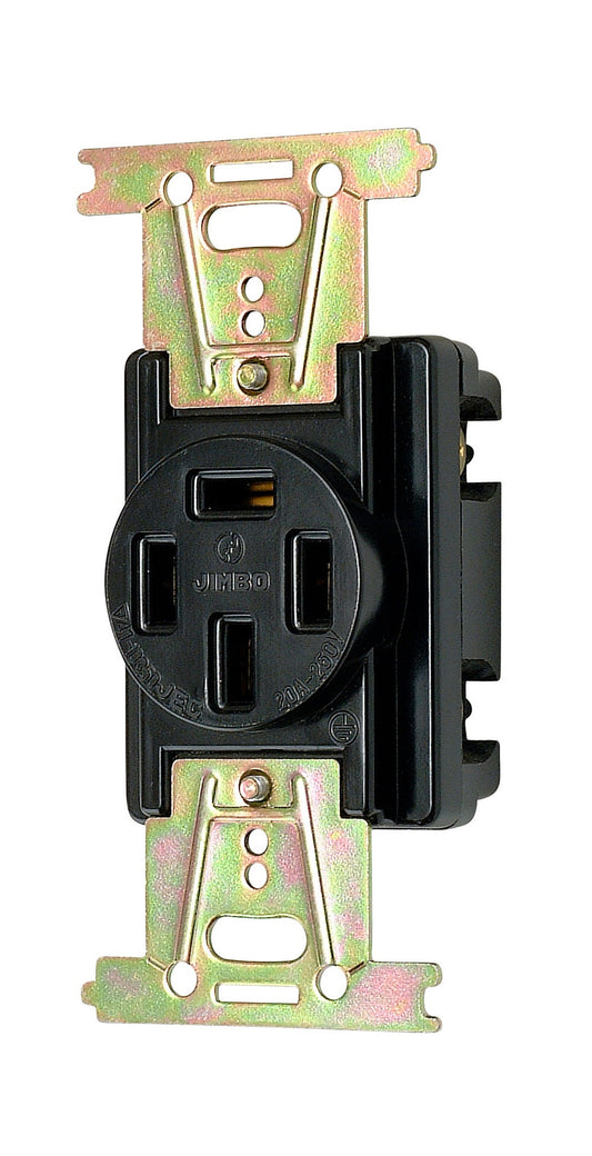 CF-4202-B｜接地コンセント 3PE(旧4P)20A-250V 黒色