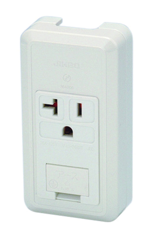 CS-ITGE-PW｜露出形アースターミナル付接地15A・20A共用コンセント 15A・20A共用 E付 PW色