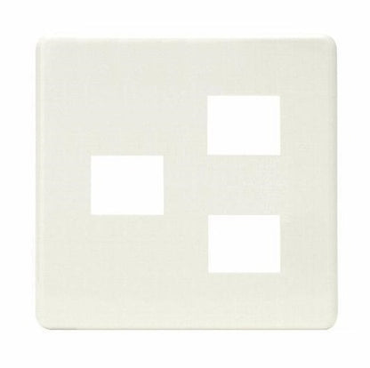 HBP-1+2U-PW｜ホームエレガンスプレート 2連用 ピュアホワイト