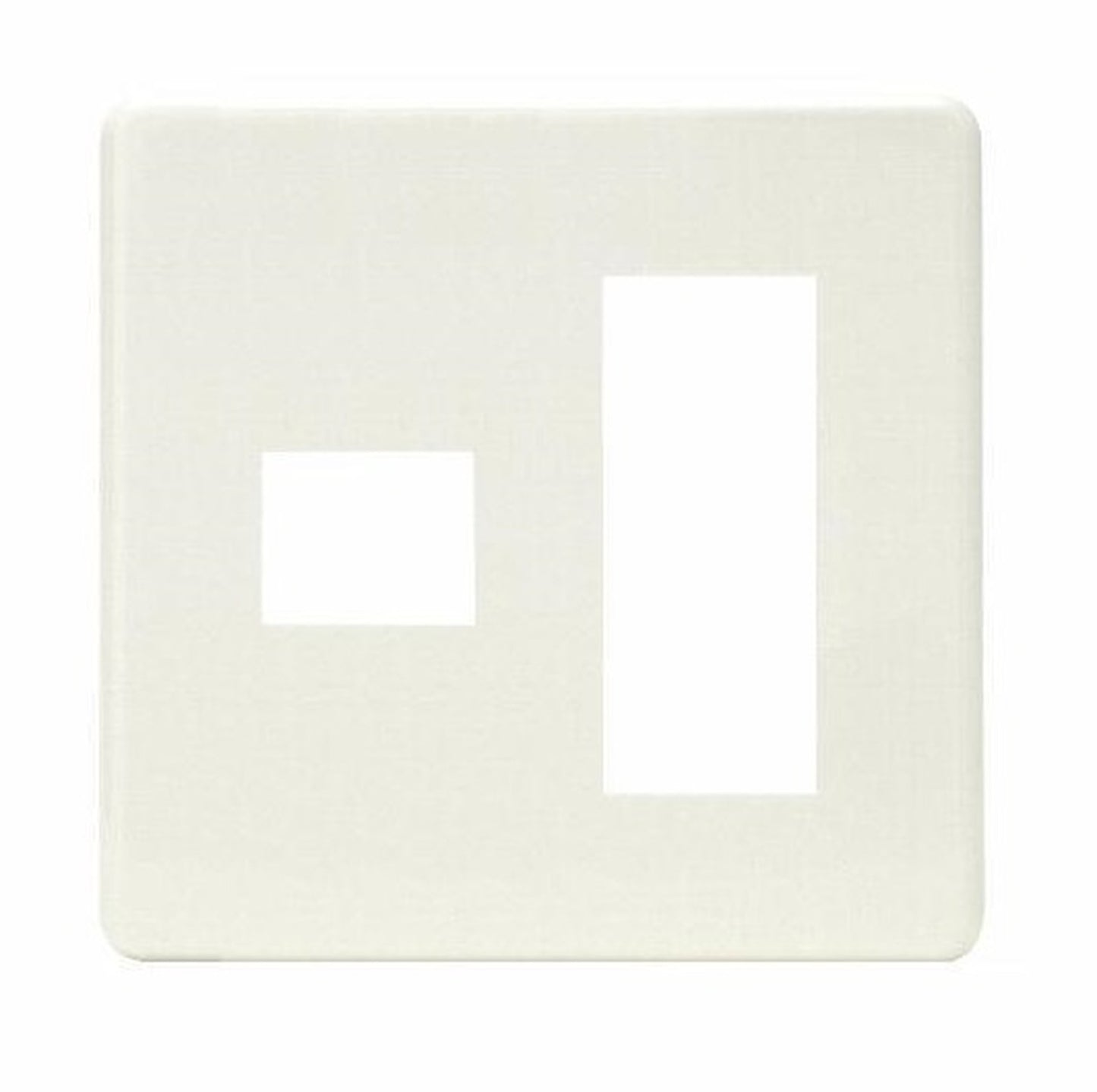 HBP-1+3U-PW｜ホームエレガンスプレート 2連用 ピュアホワイト