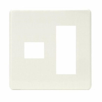 HBP-1+3U-PW｜ホームエレガンスプレート 2連用 ピュアホワイト