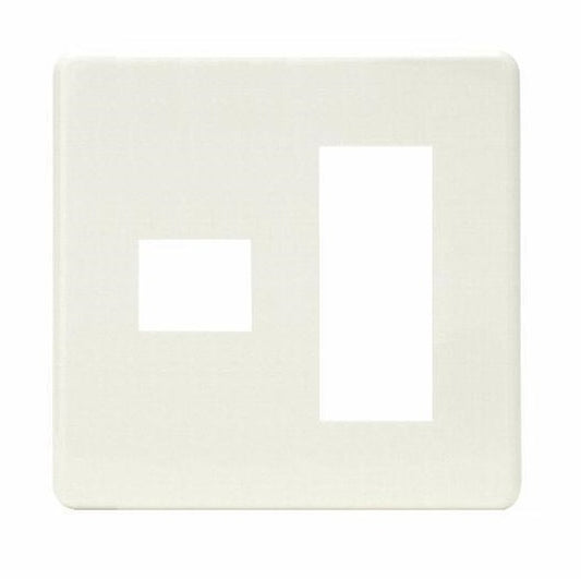 HBP-1+3U-PW｜ホームエレガンスプレート 2連用 ピュアホワイト