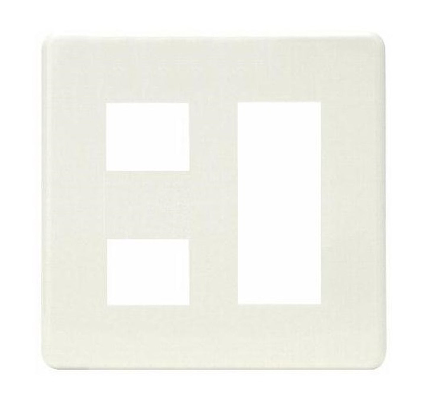 HBP-2+3U-PW｜ホームエレガンスプレート 2連用 ピュアホワイト