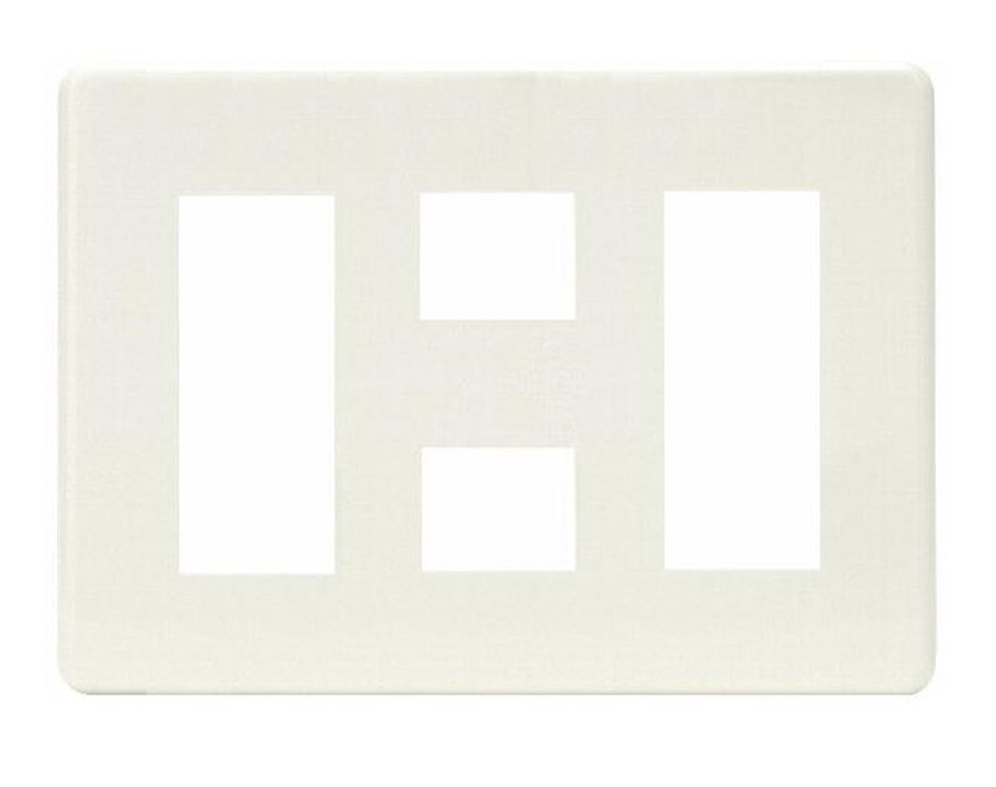 HBP-3+2+3U-PW｜ホームエレガンスプレート 3連用 ピュアホワイト