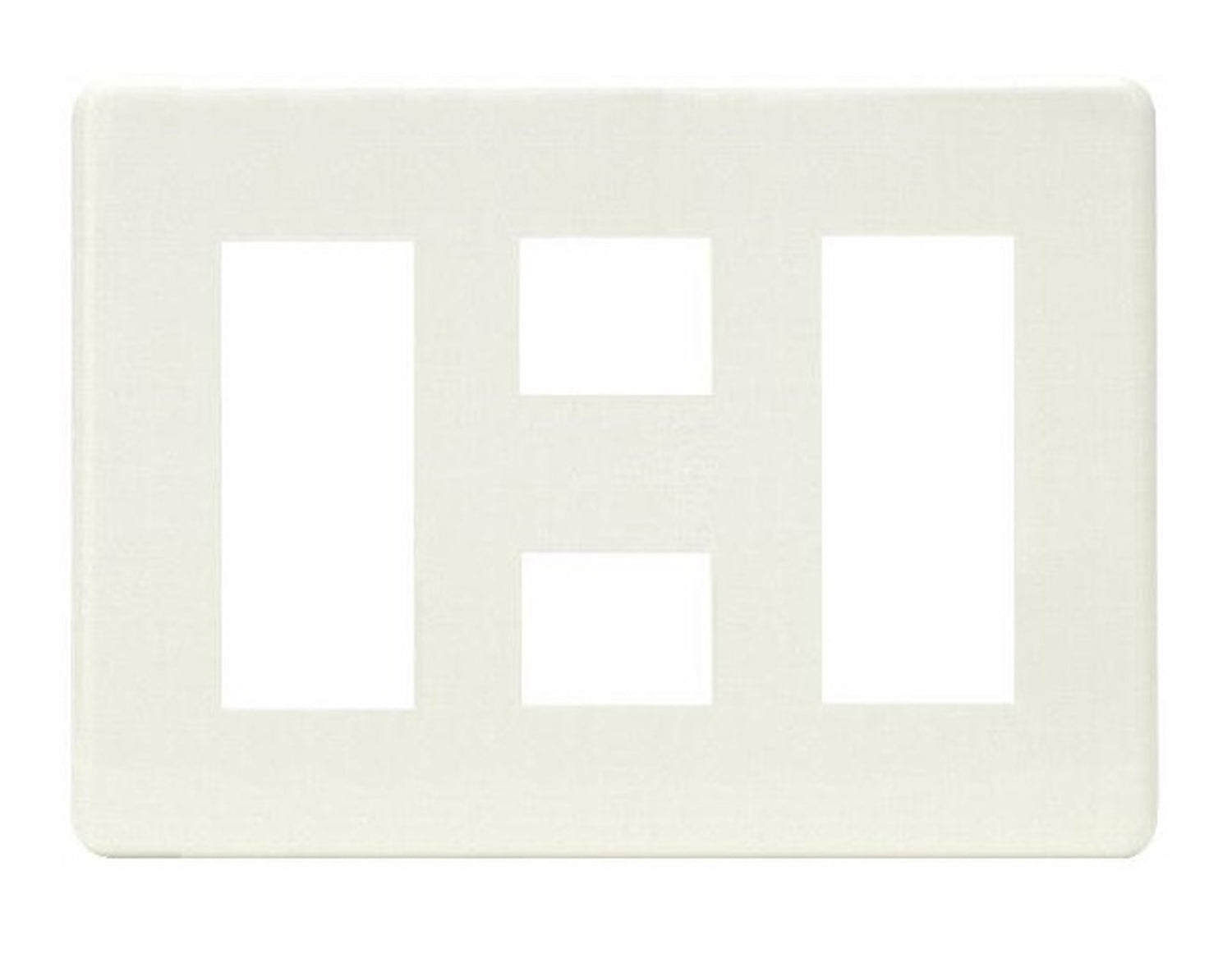 HBP-3+2+3U-PW｜ホームエレガンスプレート 3連用 ピュアホワイト