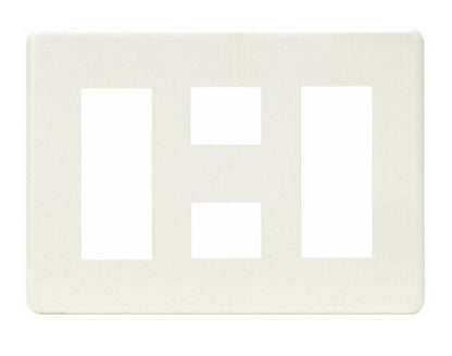 HBP-3+2+3U-PW｜ホームエレガンスプレート 3連用 ピュアホワイト