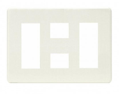 HBP-3+2+3U-PW｜ホームエレガンスプレート 3連用 ピュアホワイト